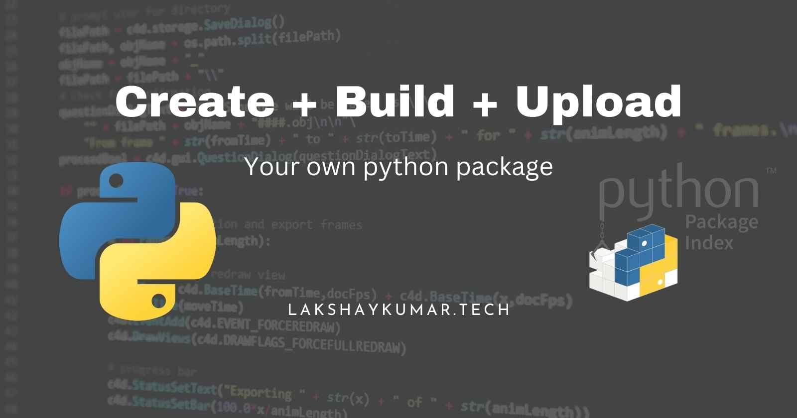 Publish your own Python Package